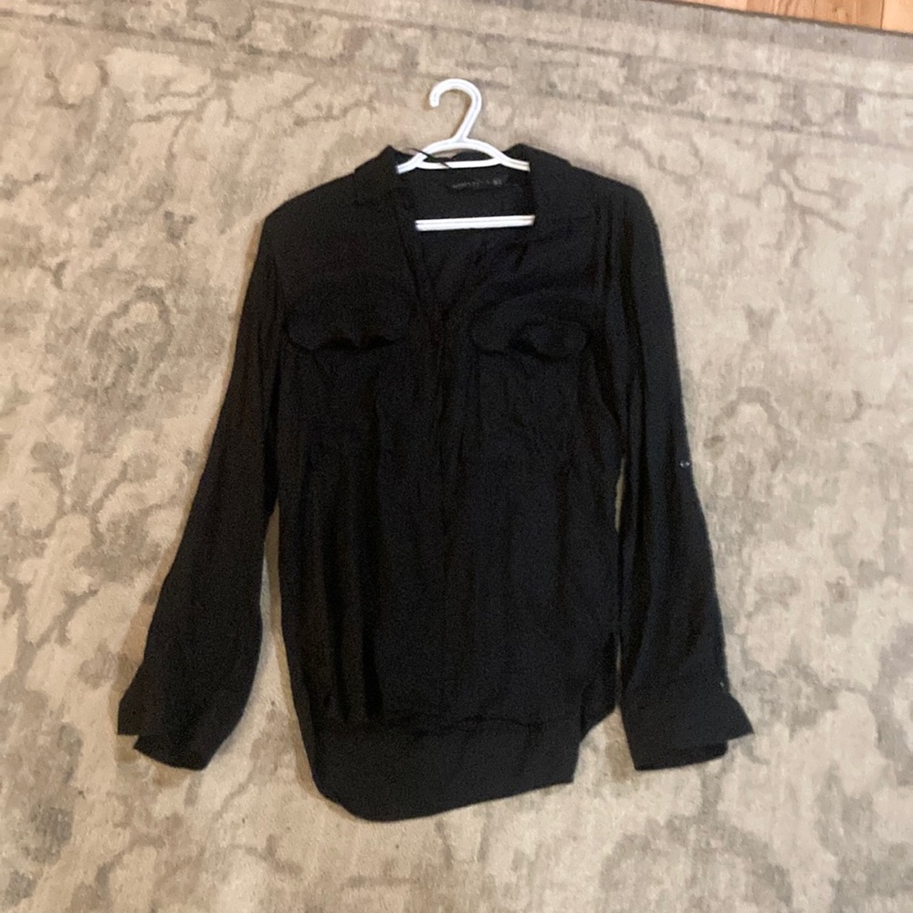 Zara woman black blouse